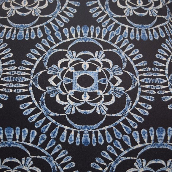 "5/35" Tommy Hilfiger Blue Floral Sleeveless Knee Length Jersey Shift Dress - Picture 7 of 7